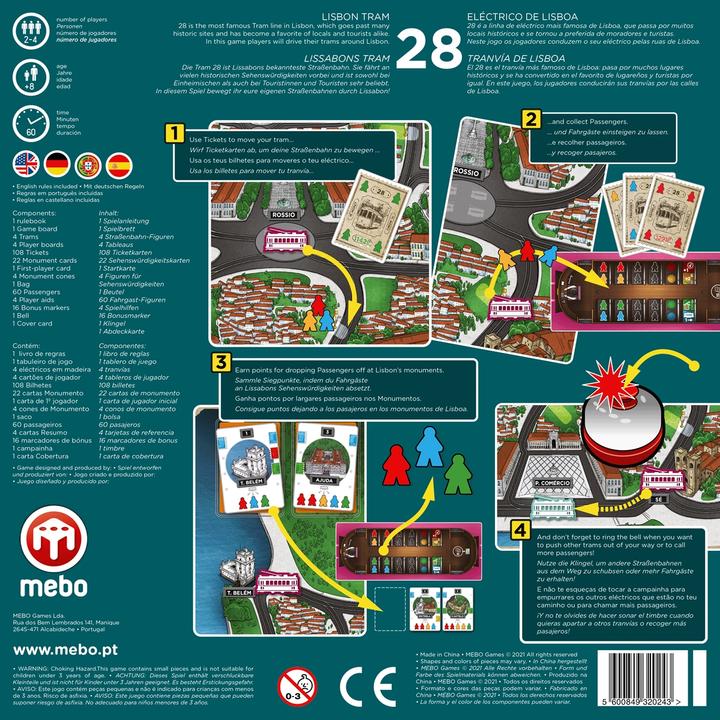 Actual product image Fata Morgana Connoisseur Game Tram for Lisbon 28 (German)