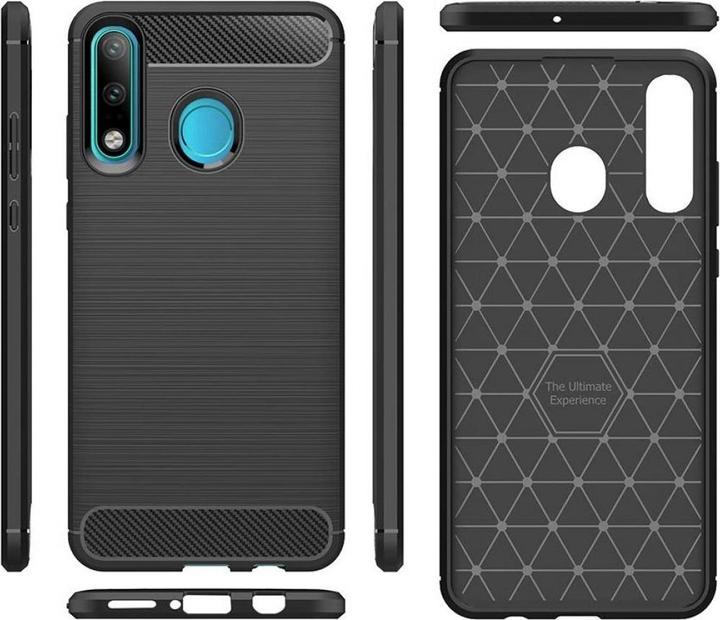 Produktbild Screenguard Huawei P30 Lite Hülle Carbon Brushed Soft TPU (Huawei P30 Lite)