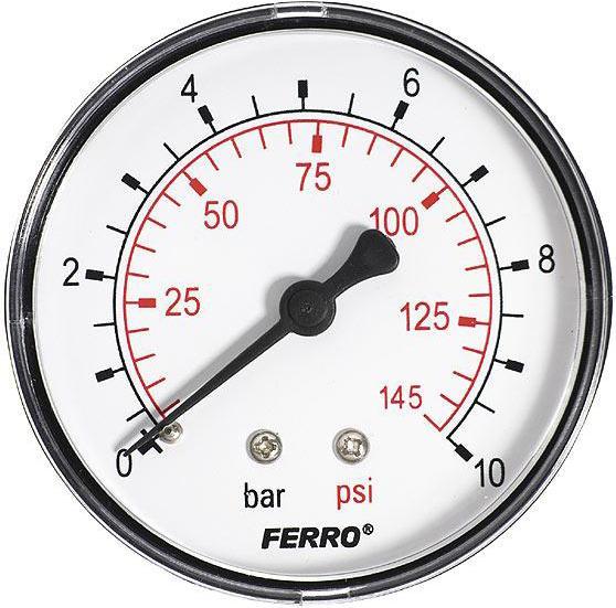Produktbild FERRON manometer 63 mm connector 1/4 inch rear (M6310A)