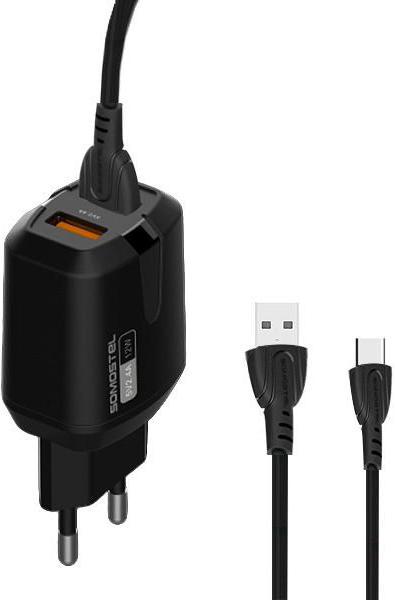 Actual product image Somostel SMS-A139 charger 2x USB-A 2.4 A (26575)