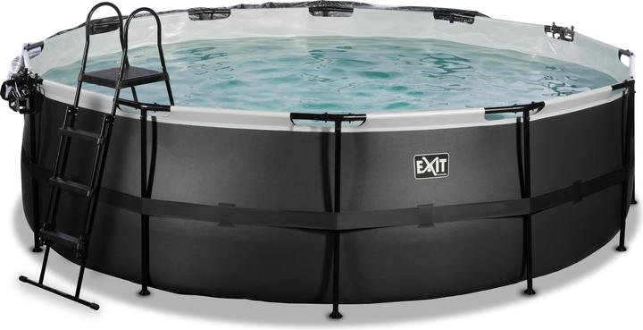 Immagine prodotto Exit Telaio piscina rotonda 488x122 cm con tettoia e pompa di calore (Ø 488 x 122 cm)