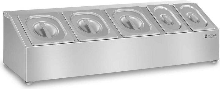 Royal Catering GN Aufsatzbord Mit Deckel Gastronorm Behälter Gestell Edelstahl 6 Teilig