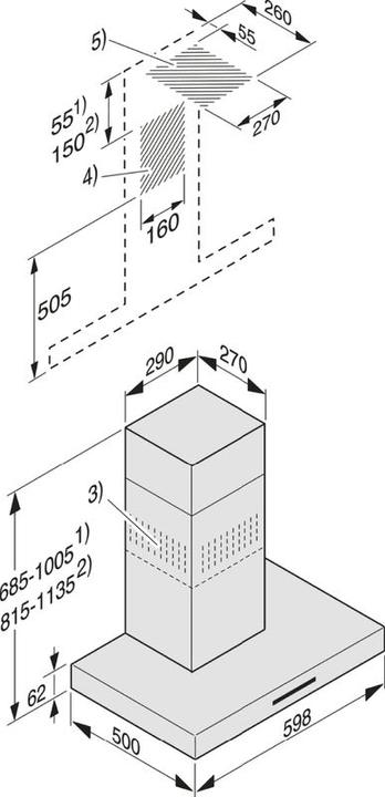 Actual product image Miele Pur 68 W (Wall hood)