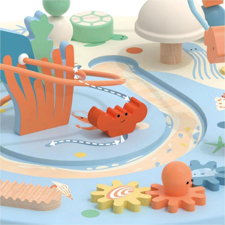 Productafbeelding Classic World Houten activiteitentafel onderwaterwereld, 3dl