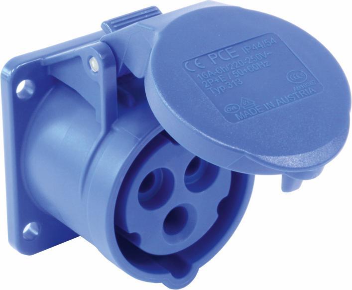 Immagine prodotto PCE 313-6f5 Scatola di giunzione dritta 16A 3p 6h IP44/54