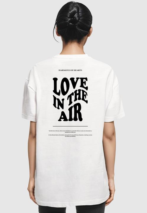 Actual product image Merchcode Ladies Love In The Air Oversized Boyfriend Tee - 136255 (L)