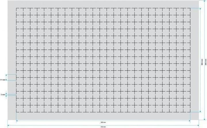 Image du produit Feldherr DS030RS - Mousse de quadrillage double taille 30 mm autocollante (Matières plastiques)