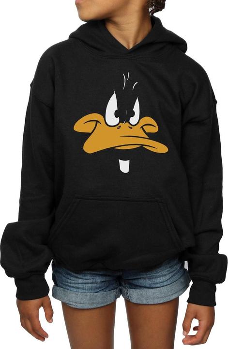 Actual product image Looney Tunes Girls Daffy Duck Big Face Hoodie (116)