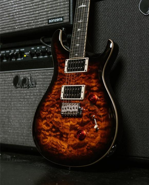 Actual product image PRS SE Custom 24 Quilt (Electric guitar, Mahogany, Ebony, Maple)