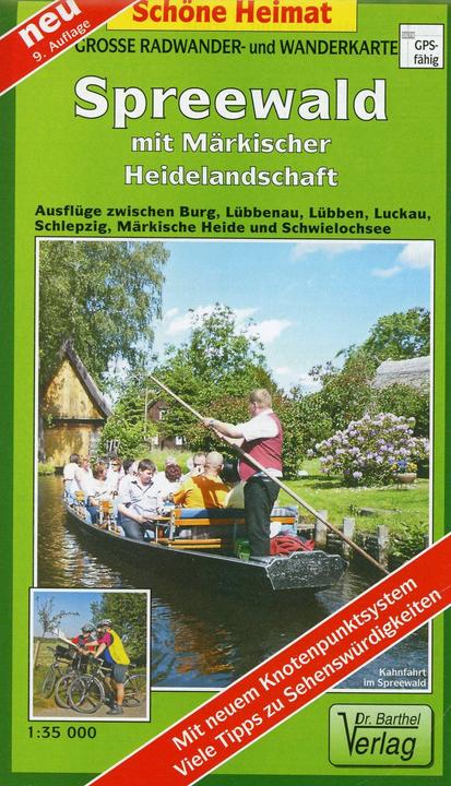 Actual product image Spreewald with Märkische Heidelandschaft 1 : 35 000. large cycling and hiking map