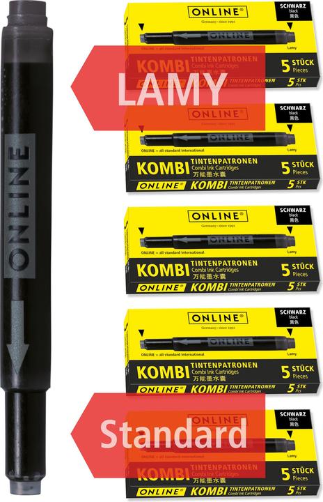Image du produit Online Cartouche d'encre noire 70033 Effaçable (Encrier, Noir)