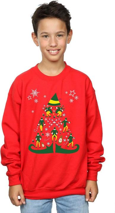 Actual product image Elf Boys Christmas Tree Sweatshirt (152, 158)