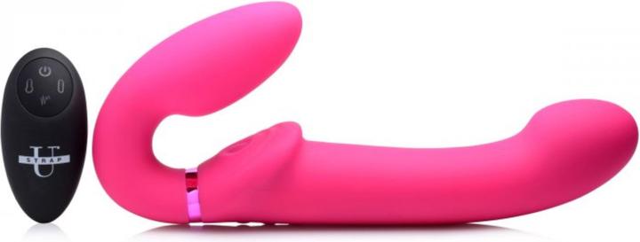 Immagine prodotto XR Brands Dildo senza spalline vibrante GPulse con telecomando rosa