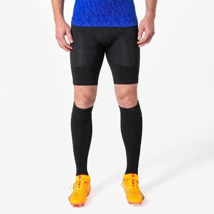Kipsta Damen/Herren Fussball Funktionsshorts - Keepdry schwarz (M)