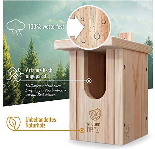 Produktbild Wildtier Herz Nistkasten