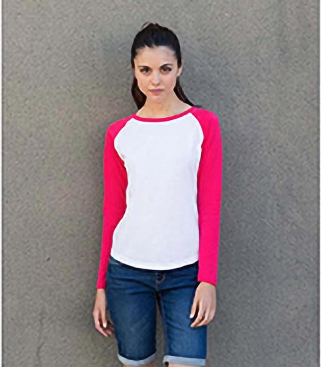 Immagine prodotto Skinni Fit Maglietta da baseball a maniche lunghe (L)