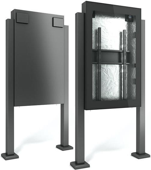 Actual product image DSS Outdoor Stele Portrait, 43" screen, black