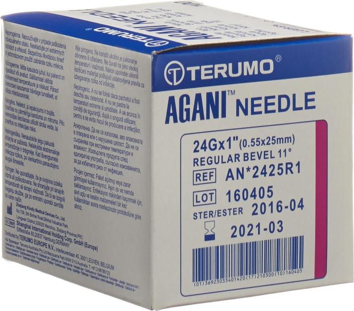 Image du produit Terumo Aga Jetable 24G 0.55x25mm lil 100