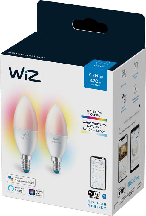 Immagine prodotto WiZ Tunable White & Color (E14, 4.90 W, 470 lm, 2 x, F)