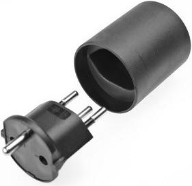 Audiolab Bevestigingsadapter 3 polig, Schuko - CH, zwart