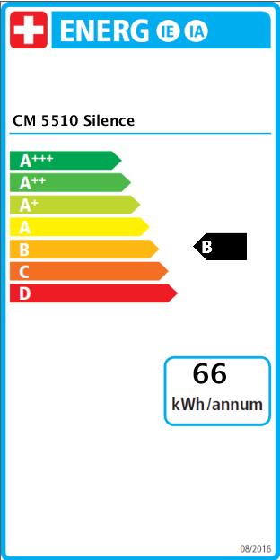 Label énergétique Miele CM 5510 Silence (Fiche CH)