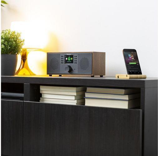Actual product image Audizio Internet Radio Rimini wood look (Web radio, Bluetooth)