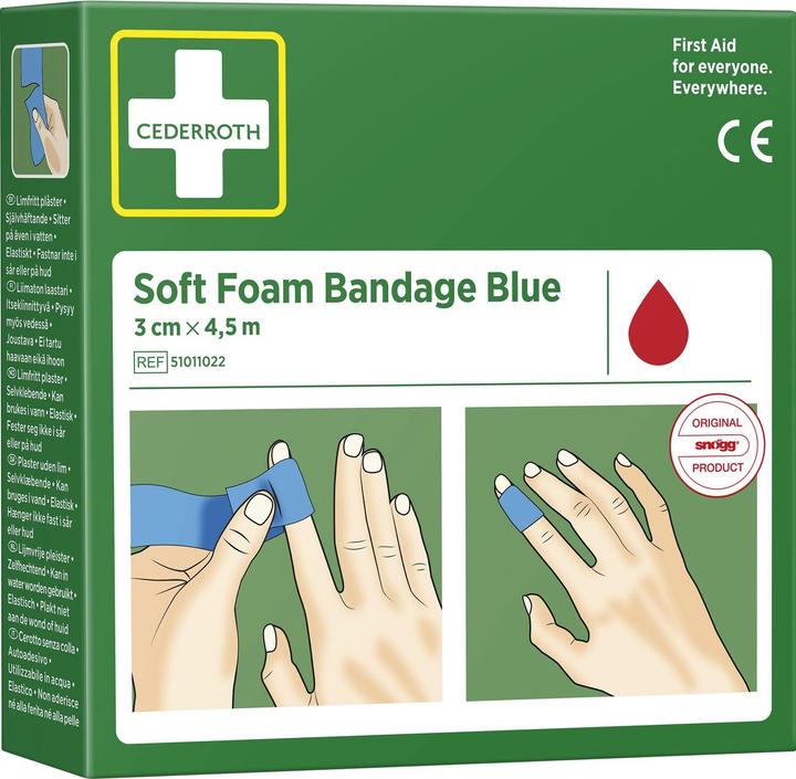 Produktbild Cederroth Soft Foam Bandage blau (1 x)