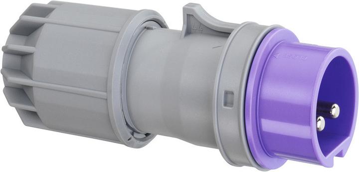 Produktbild ABL CEE Stecker, IP44, 16A, 2-polig, 42V, 12h, weiss (CEE 16/3)