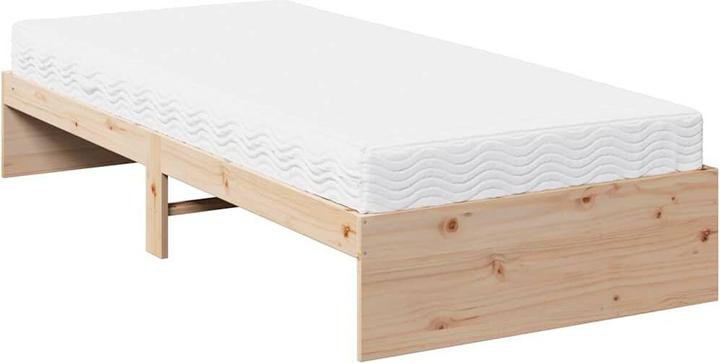 Image du produit VidaXL Lit de jour avec matelas 100x200 cm en pin massif Canapé-lit (100 x 200 cm)