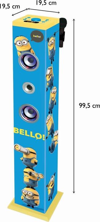 Immagine prodotto Lexibook Torre sonora Bluetooth Minions con microfono+Karaoke