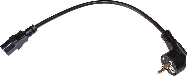 Actual product image Wantec wW cold appliance cable Schuko plug CEE7/7 socket IEC C13 0,3m (0.30 m)
