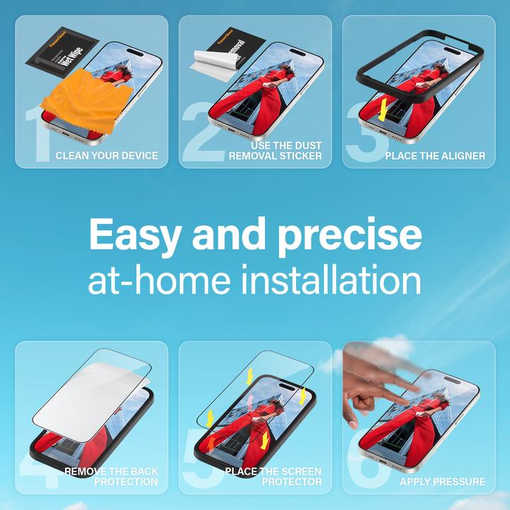 Image du produit PanzerGlass Ultra-Wide Fit (1 pièce(s), Apple iPhone 16, Apple iPhone 15)
