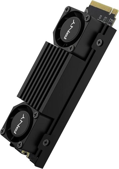Actual product image PNY CS3150 1TB SSD M.2 GEN5 NVMe Black Heatsink (1000 GB, M.2 2280)