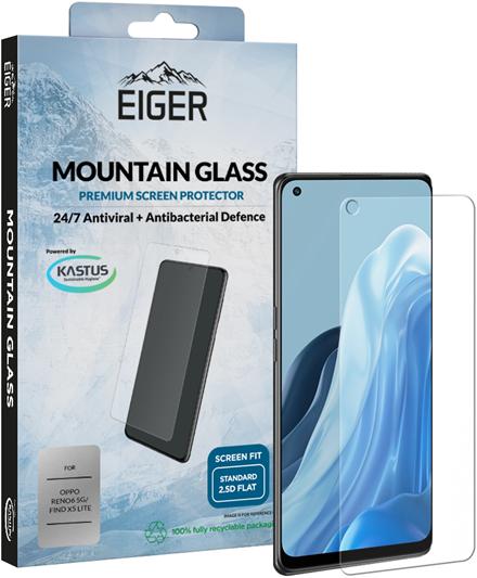Actual product image Eiger Mountain Glass Clear (1 Piece, Oppo Find X5 Lite, Oppo Reno 6 5G)
