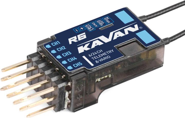 Kavan R6 VARIO 6-Kanal 2,4 GHz ACCESS und ACCST D16 Telemetrie-Empfänger mit S.BUS