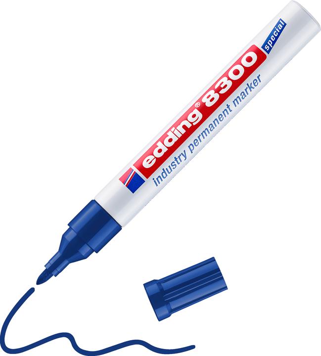 Actual product image Edding Permanent Marker 8300 (Blue, 3 mm, 1 x)