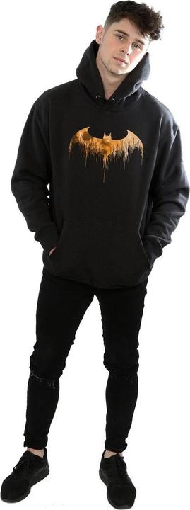 Actual product image Mens Batman Arkham Knight Halloween Moon Logo Fill Hoodie (M)