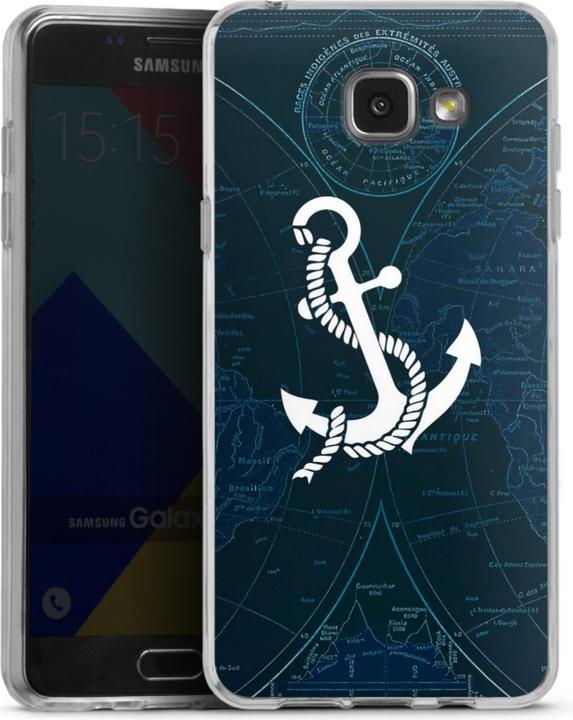 Actual product image DeinDesign Silikon Hülle für Samsung Galaxy A5 (2016) Handyhülle Case Smartphone Schutzhülle Anker Landkarte (Samsung Galaxy A5 (2016))