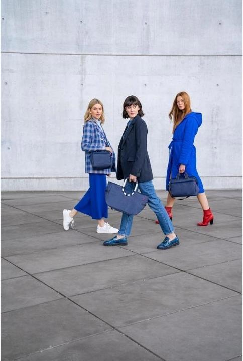 Produktbild reisenthel Einkaufskorb Loopshopper M Herringbone Dark Blue