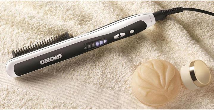 Actual product image Unold Hairbrush 87450 Black, white (Straightening iron)