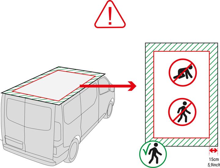 Actual product image Quechua VAN 500 FRESH AND BLACK 2P (Roof tent, 24 kg, 2 persons)