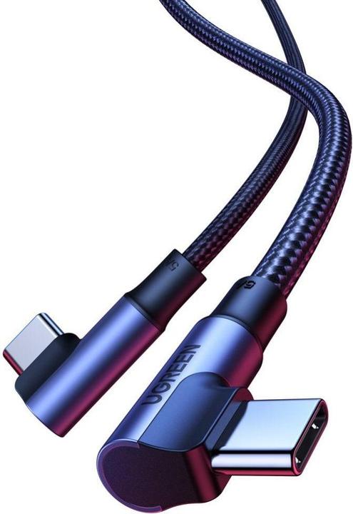 Image du produit Ugreen Câble de données USB-C 2.0 coudé vers USB-C 2.0 coudé 5A (2 m, USB 2.0)