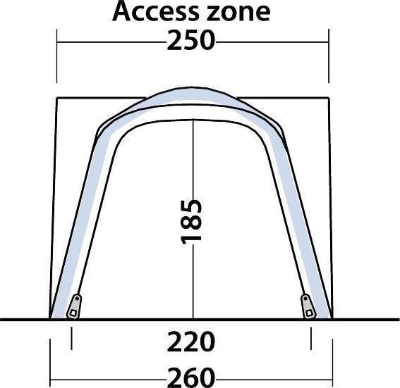 Image du produit Outwell Milestone Shade Air (Auvent, Tente gonflable, 16.30 kg, 4 personnes)