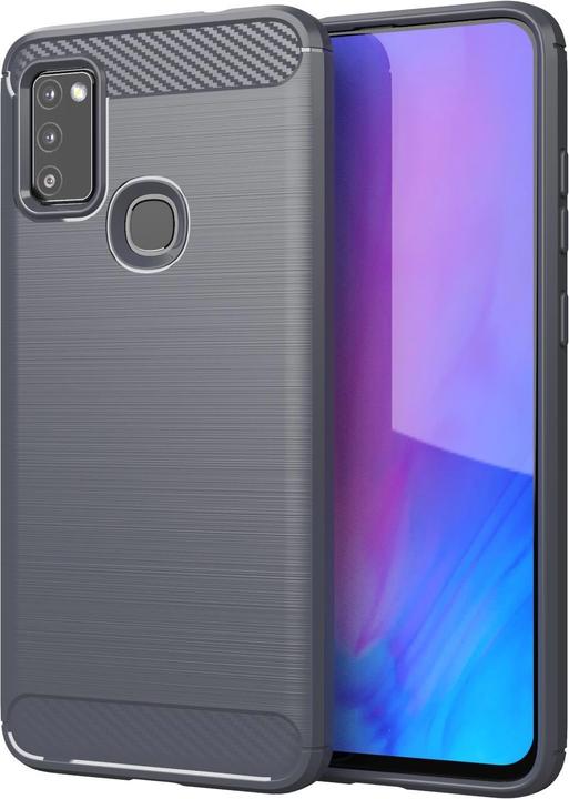 Actual product image Cadorabo TPU Ultra Slim carbon stainless steel combo cover (Samsung Galaxy M51)