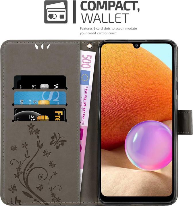 Image du produit Cadorabo Couverture du livre de fleurs (Samsung Galaxy A32)