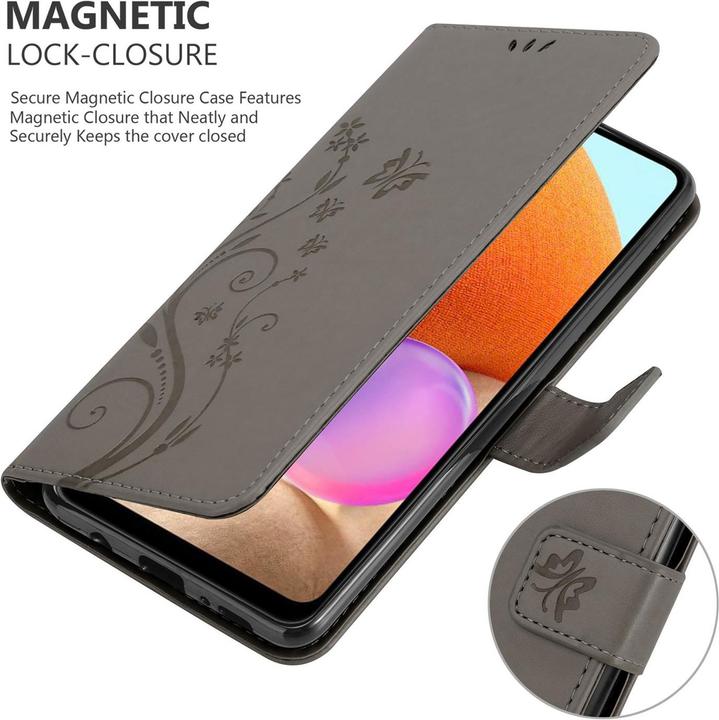 Image du produit Cadorabo Couverture du livre de fleurs (Samsung Galaxy A32)