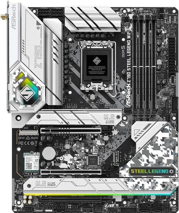 Immagine prodotto AsRock Z790 Steel Legend WiFi (LGA 1700, Intel Z790, ATX)