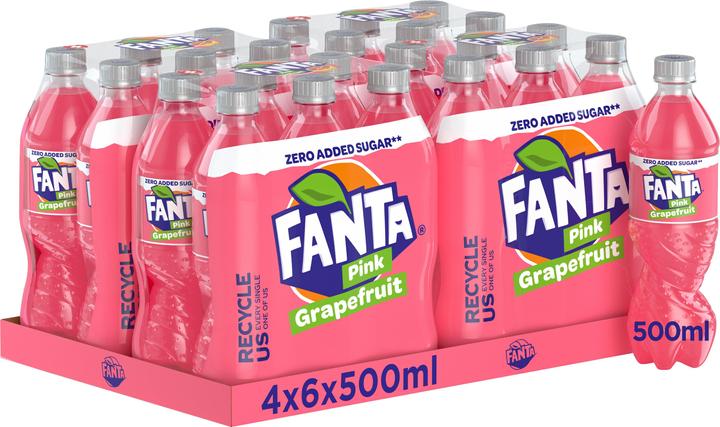 Produktbild Fanta Pink Grapefruit Zero (6 x 50 cl)