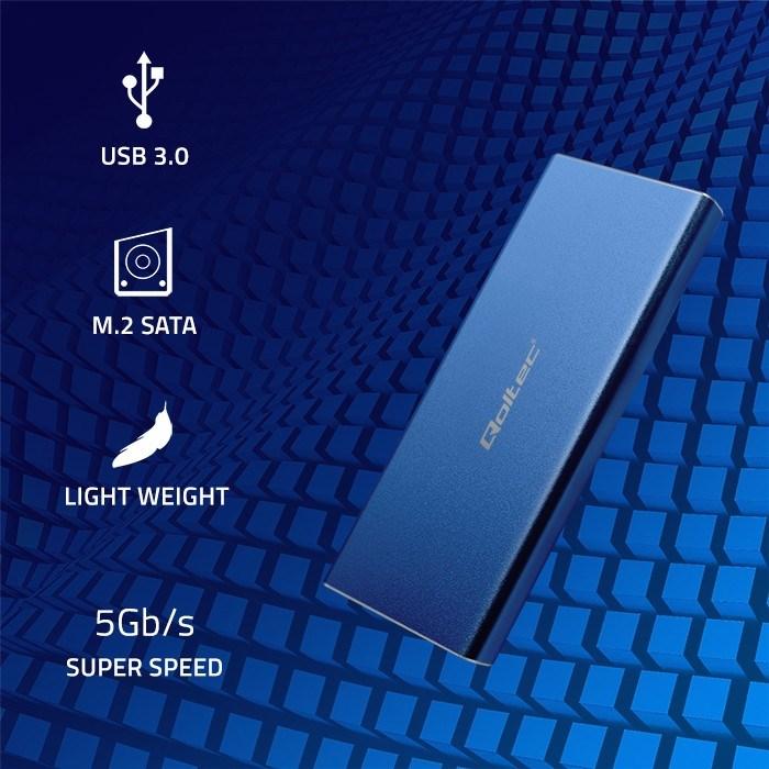 Produktbild Qoltec Aluminium-Gehäuse (M.2)