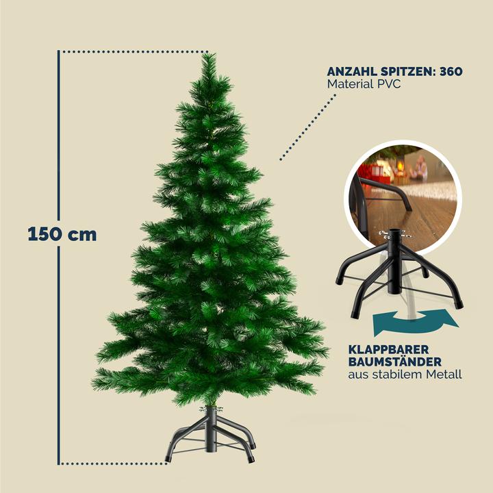 Produktbild Casaria Weihnachtsbaum (150 cm)